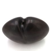 Vase noir en porcelaine de Jacqueline et Tim Orr, années 70