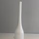 White opaline glass vase