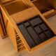 Very rare functional mid-century desk, 1960s, solid wood, Germany
