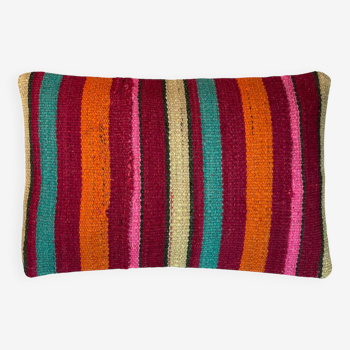 Housse de coussin kilim turc vintage, 30 x 50 cm