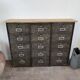Renovated metal furniture with 15 roneo flaps.
