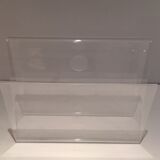 Acrylic magazine rack. Circa 1970.