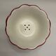Earthenware draining salad bowl