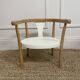 Fauteuil enfant type Baumann bois & blanc