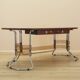 Mahogany desk, Italian design, 1980s, made in Italy