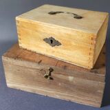 Two wooden boxes