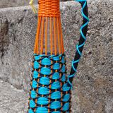 Bottle scoubidous conical, 60s