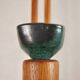 Wall lamp in oak and ceramic Guillerme and Chambron