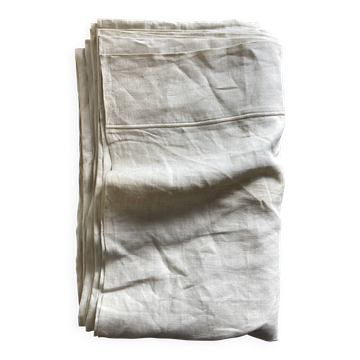 Drap de réserve 1960 en toile de lin brut 210x330