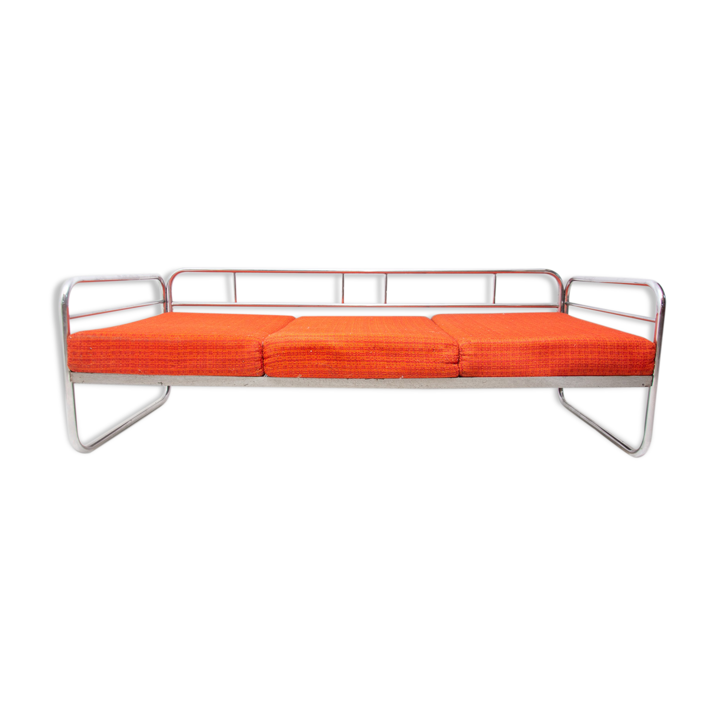 Bauhaus chromed sofa by Robert Slezák, 1930s, Czechoslovakia