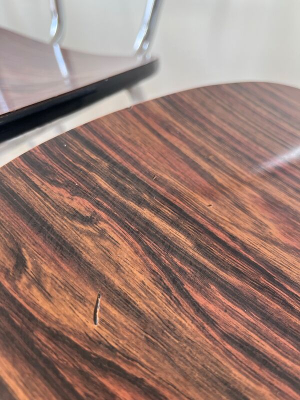 Lot de 3 chaises en formica et chrome années 70