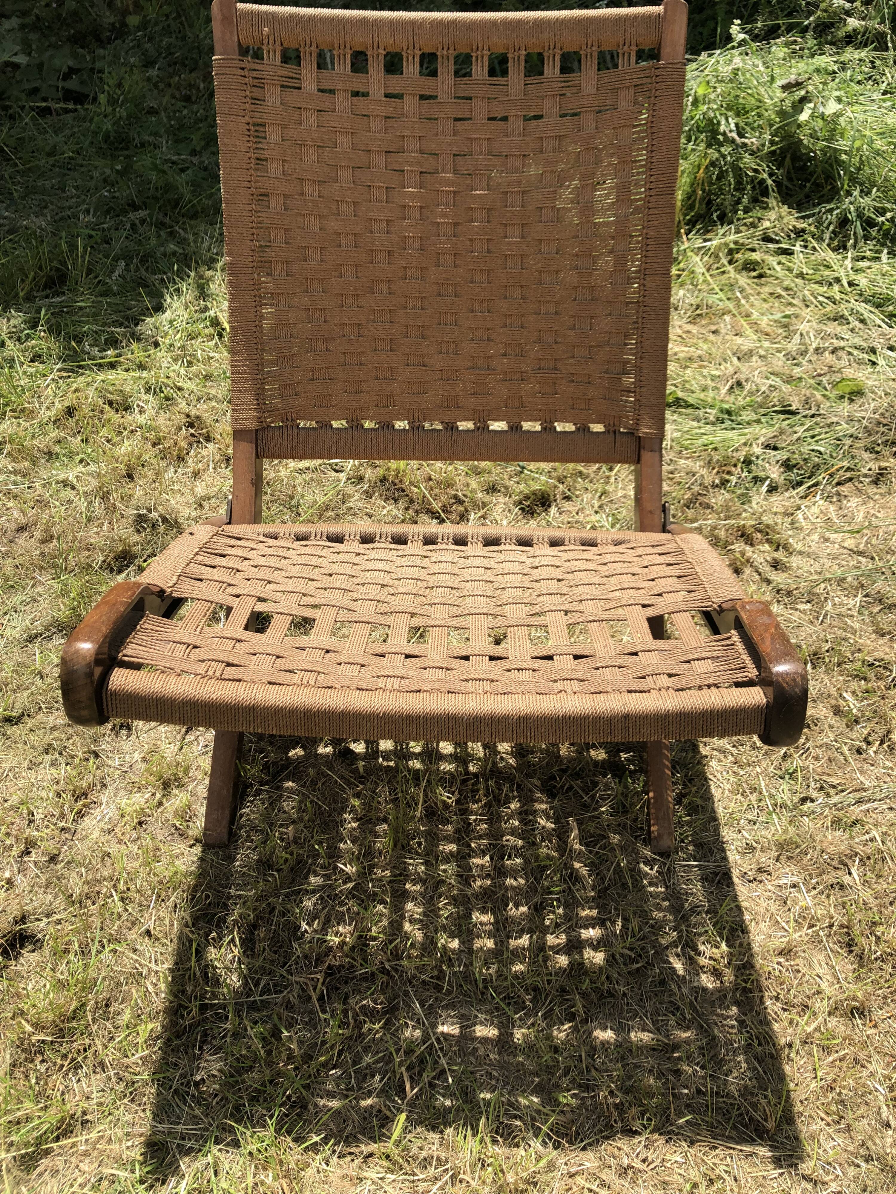 Folding armchair by Ebert Wels Safari model