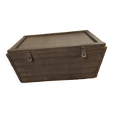 Large solid wood chest