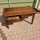 Table de ferme avec tiroirs