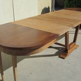 Art Deco oval table, 4 extensions, up to 18 people