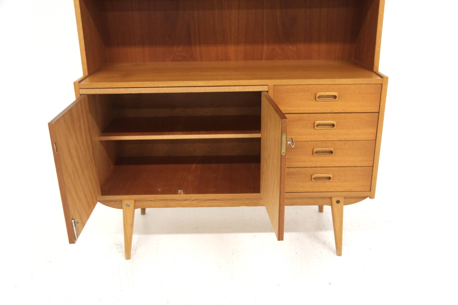 Scandinavian teak and oak secretary, Sweden, 1960