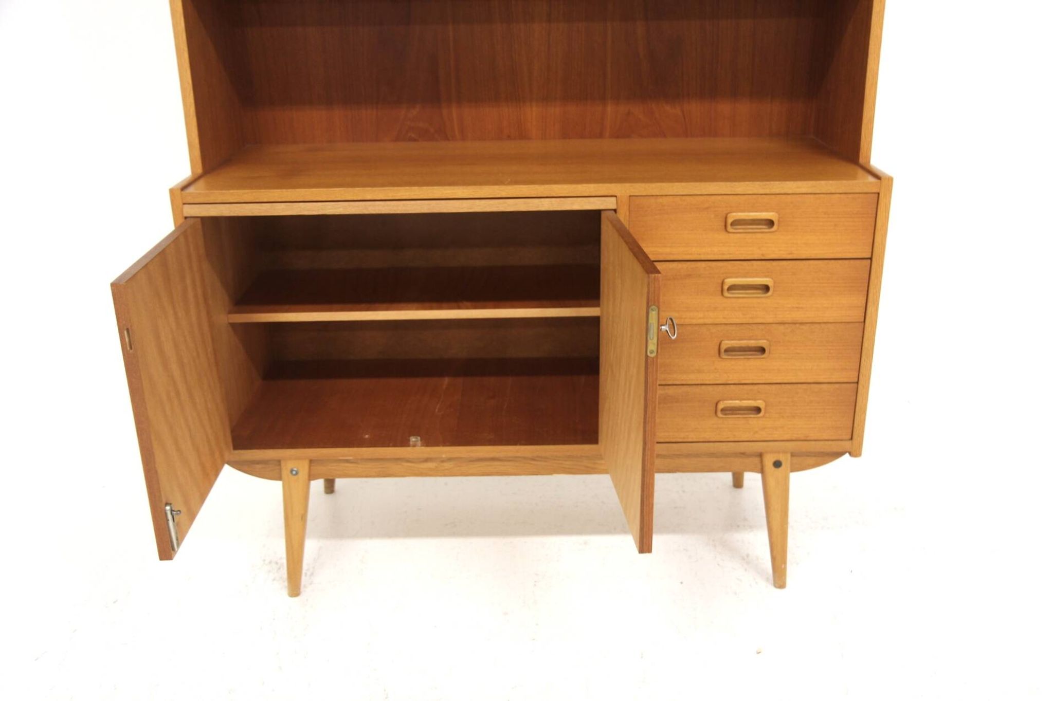 Secrétaire scandinave en teck et en chêne, Suède, 1960