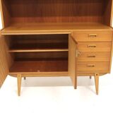 Scandinavian teak and oak secretary, Sweden, 1960