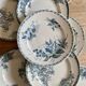Set of 8 vintage flat ironstone plates - Mismatched -