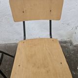 Lot of 6 bistro chairs from the 1980s