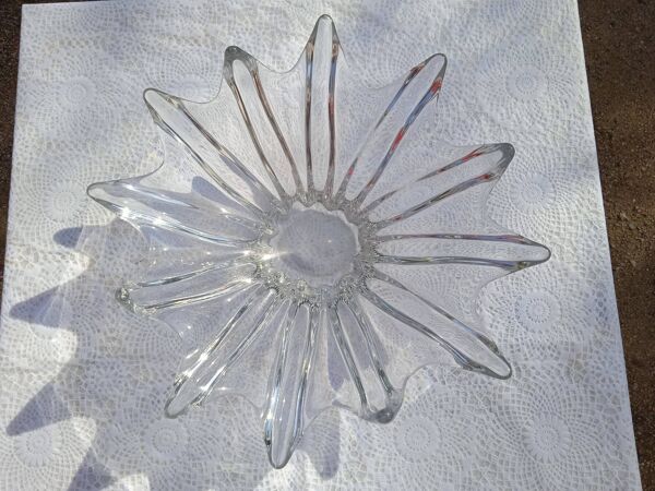 Corbeille à fruit en cristal de Daum