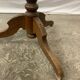 Antique pedestal table, Brutalist, wood, turned