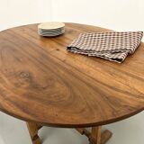 Antique winegrower's table in solid walnut