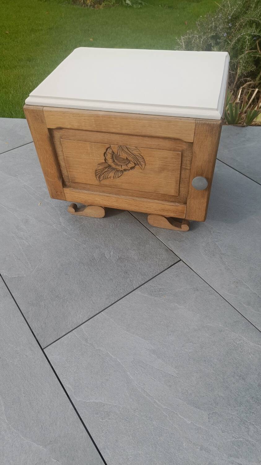 Upcycled bedside table