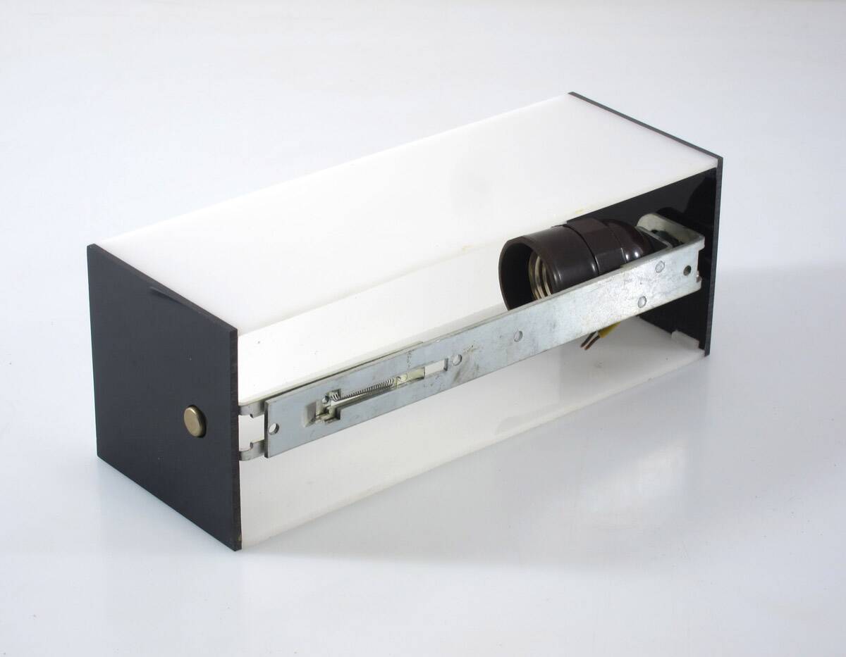 Minimal vintage sixties perspex bathroom light