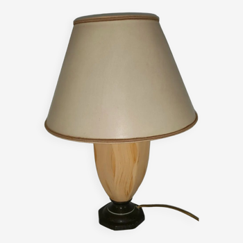 Louis Drimmer ceramic imitation vintage wood lamp