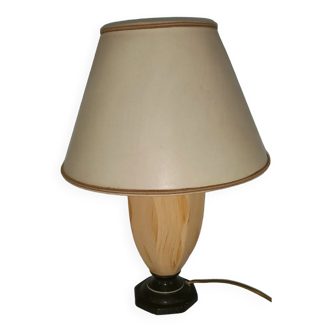 Louis Drimmer ceramic imitation vintage wood lamp