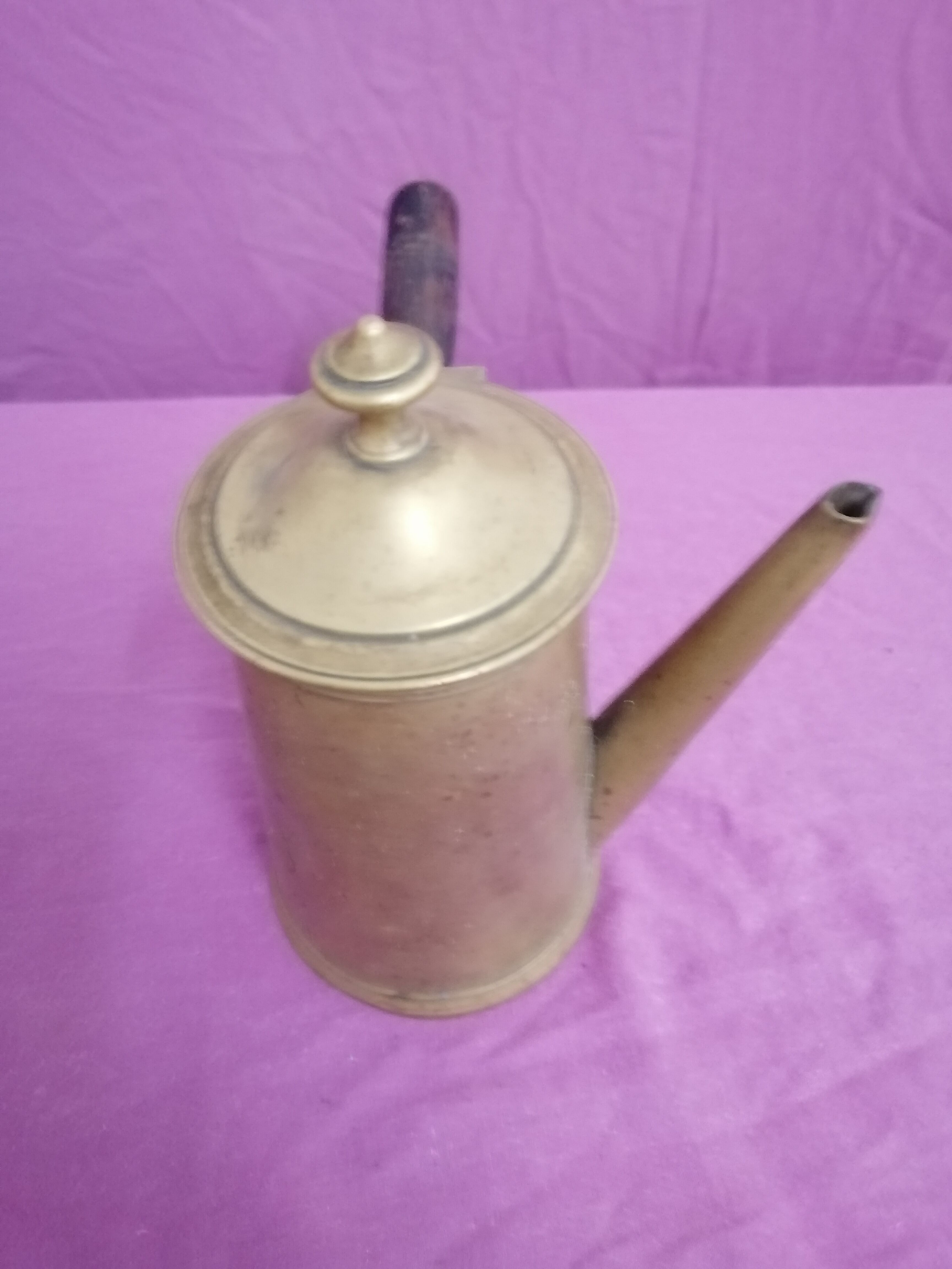 Vintage brass chocolatiere 1900