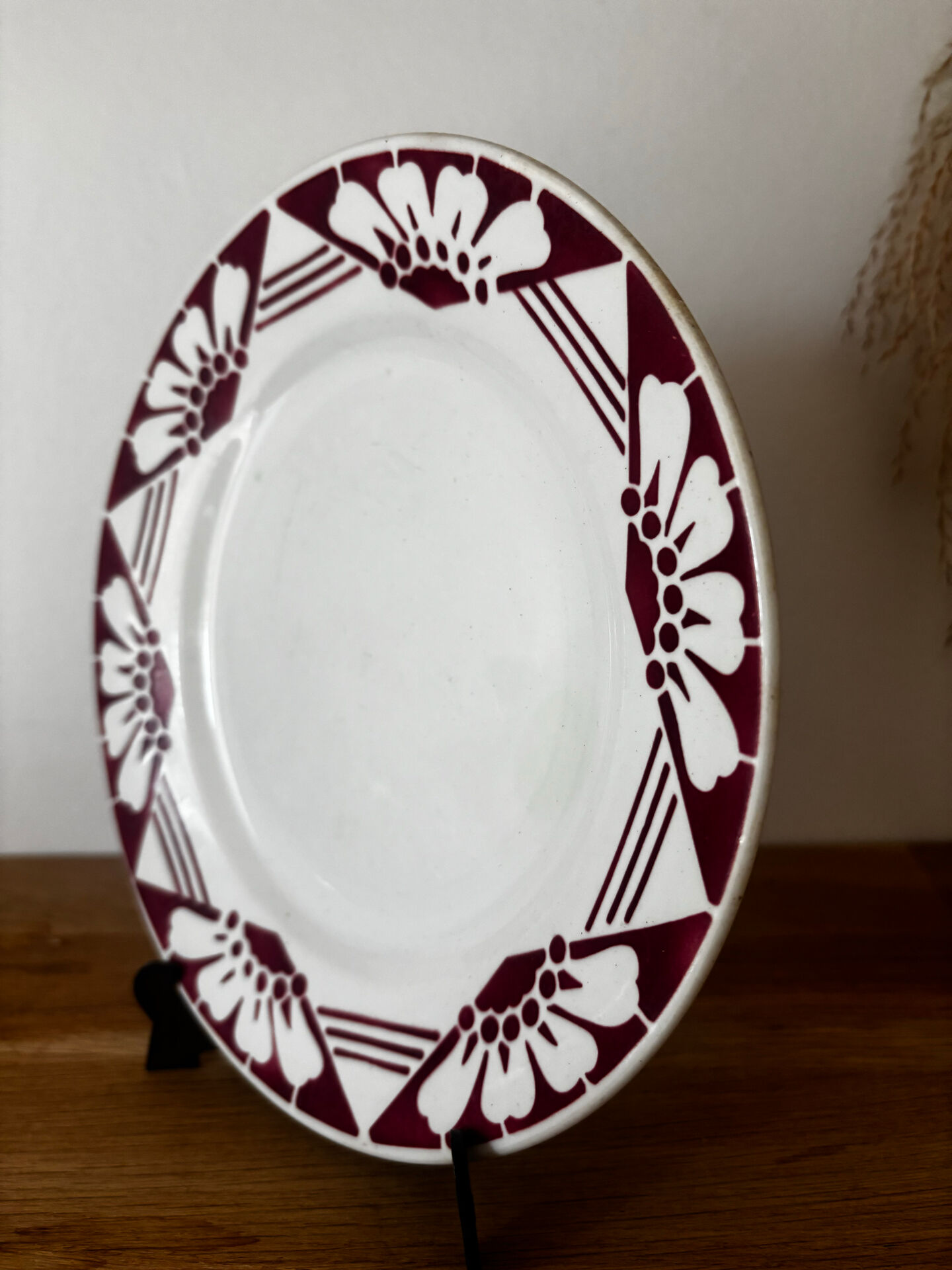 Lot de deux assiettes plates Magnolia St Amand