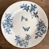 Badonviller ironstone dessert plates "Virginia Jasmine"