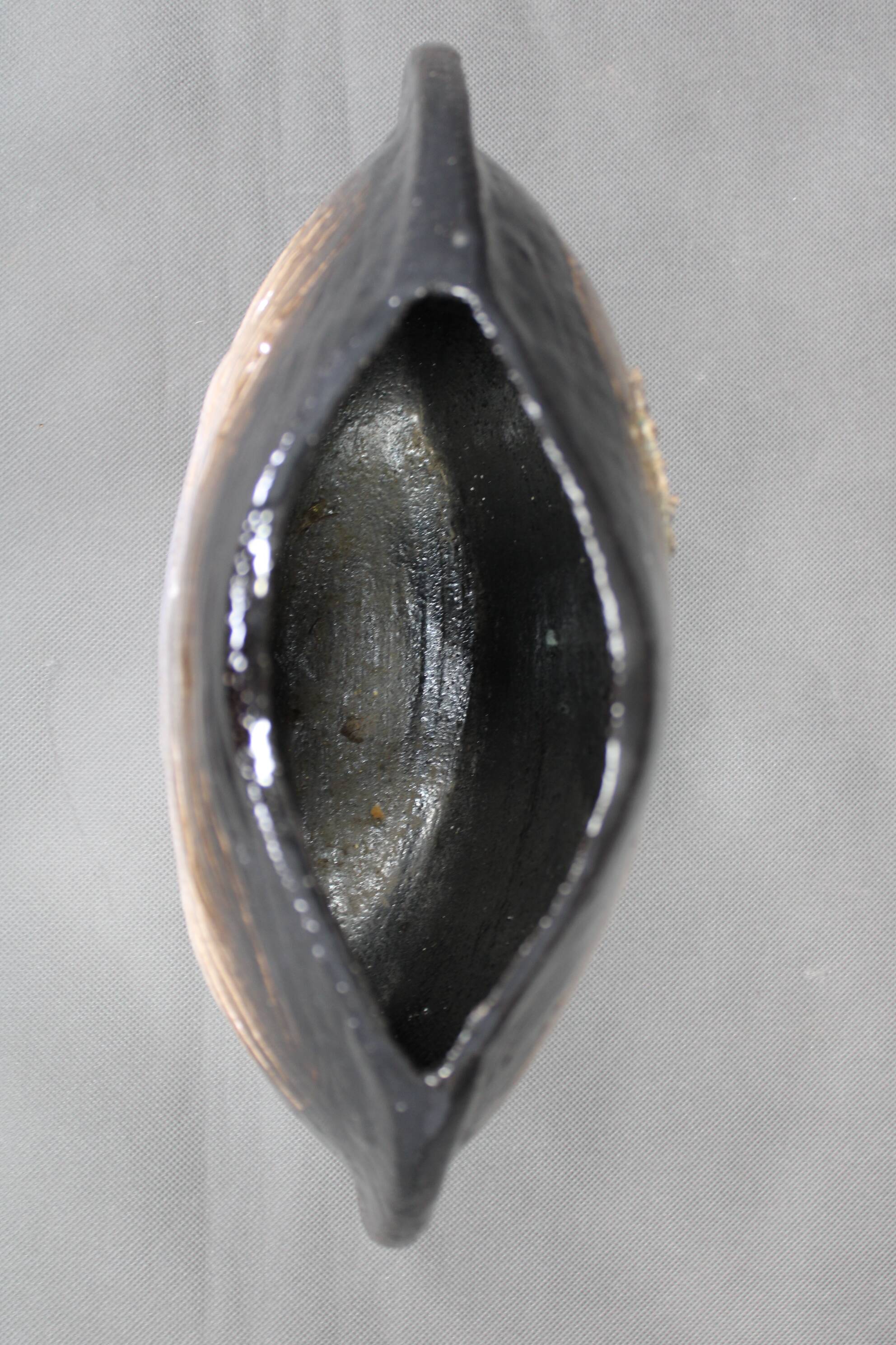 Brutalist ceramic art vase, Czechoslovakia, 1970s