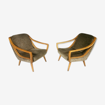 Pair of armchairs Knoll Antimott 50/60s cocktail