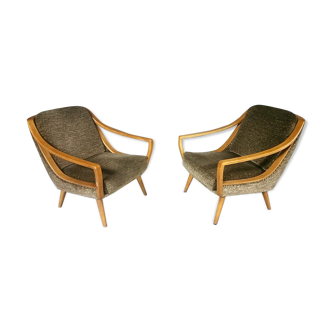 Pair of armchairs Knoll Antimott 50/60s cocktail