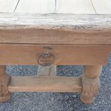 Farm table, 1 drawer, 3 metres long