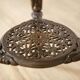 Vintage Oval Coffee Table on Cast Iron Base, 1950s