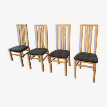 Lot de chaises style art deco