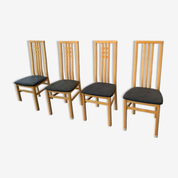 Set of art deco style chairs