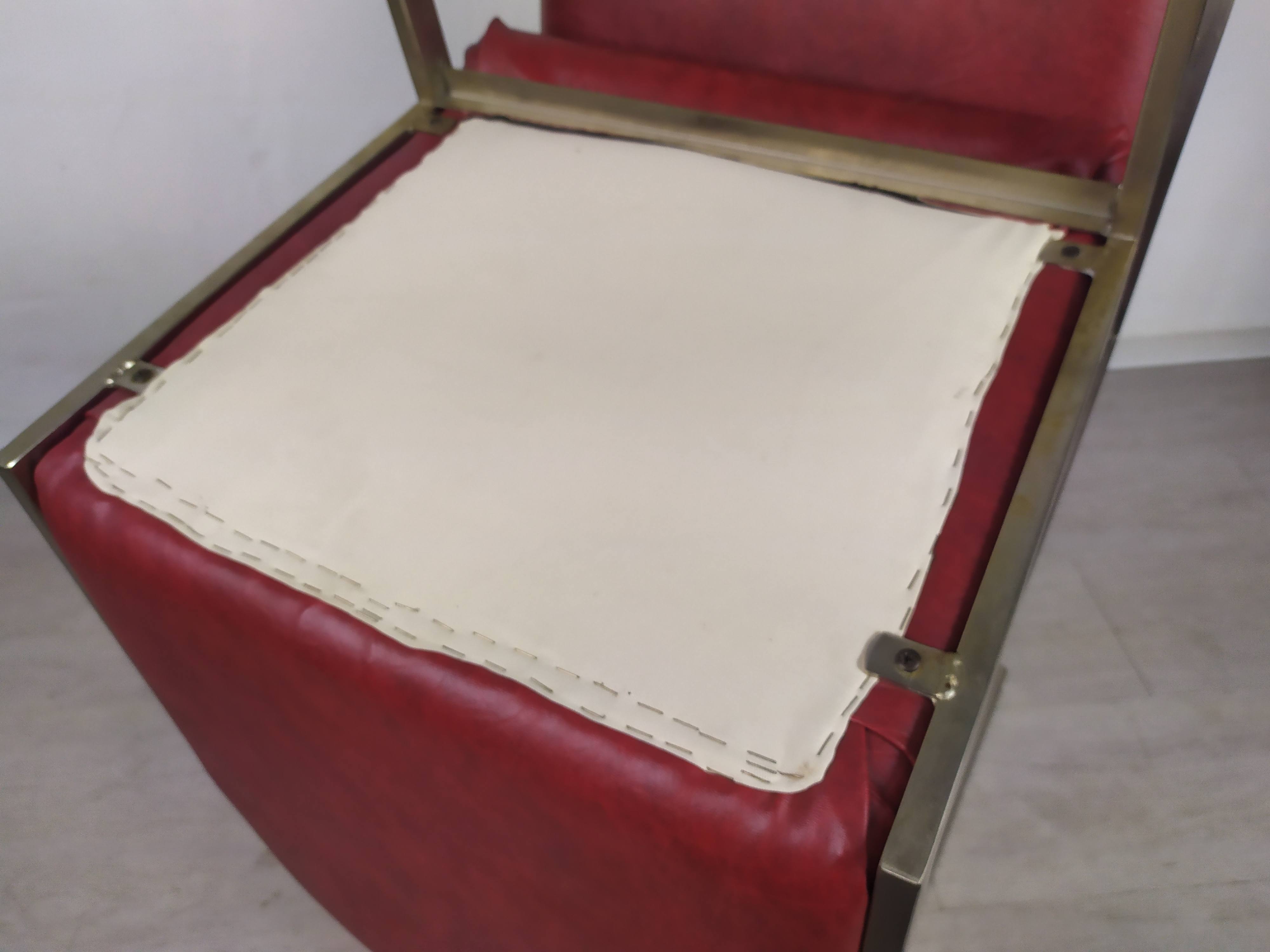 Table design marbre 6 chaises 1970