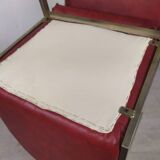 Marble design table 6 chairs 1970