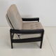 Fauteuil mid-century leda lux années 1980