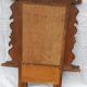 Old barber's mirror in teak