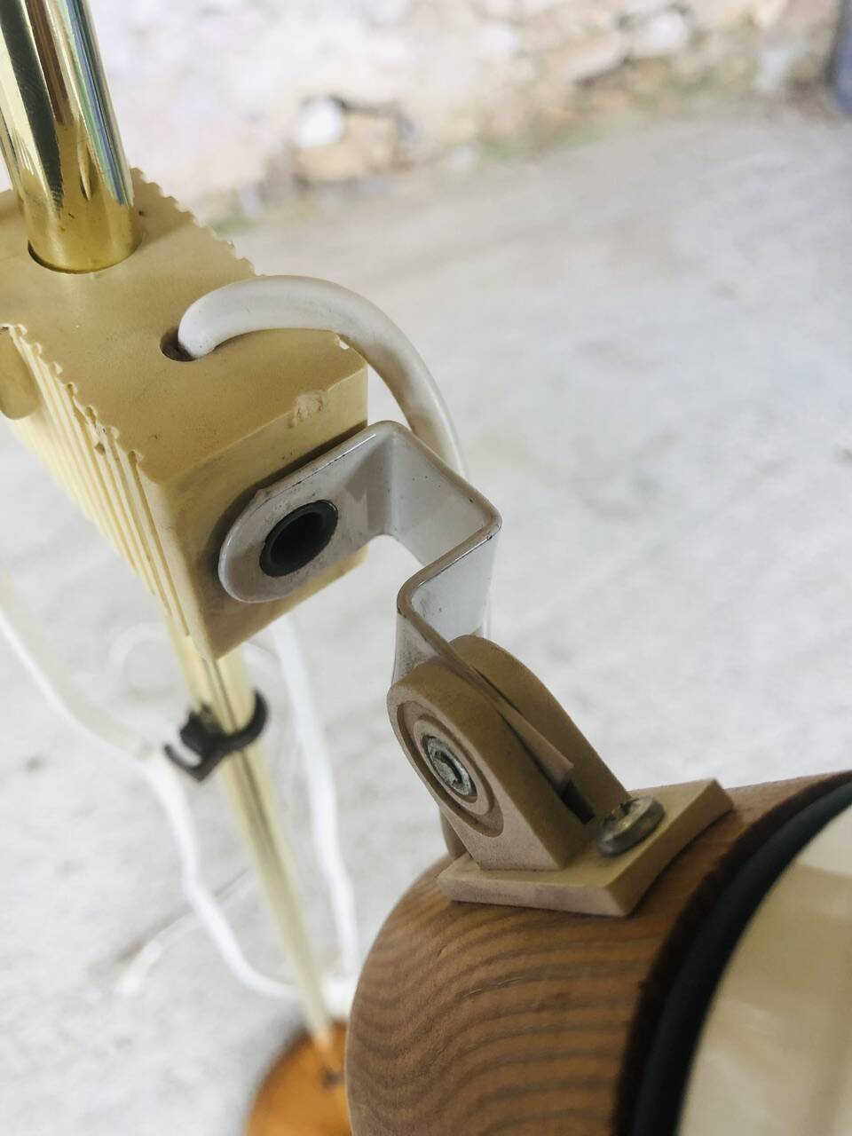 Vintage adjustable floor lamp by Vrieland design, circa 70's/80's