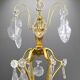 Lustrous Gold Bronze & Bohemian Crystal with Six Lights Louis XV * Lucien GAU