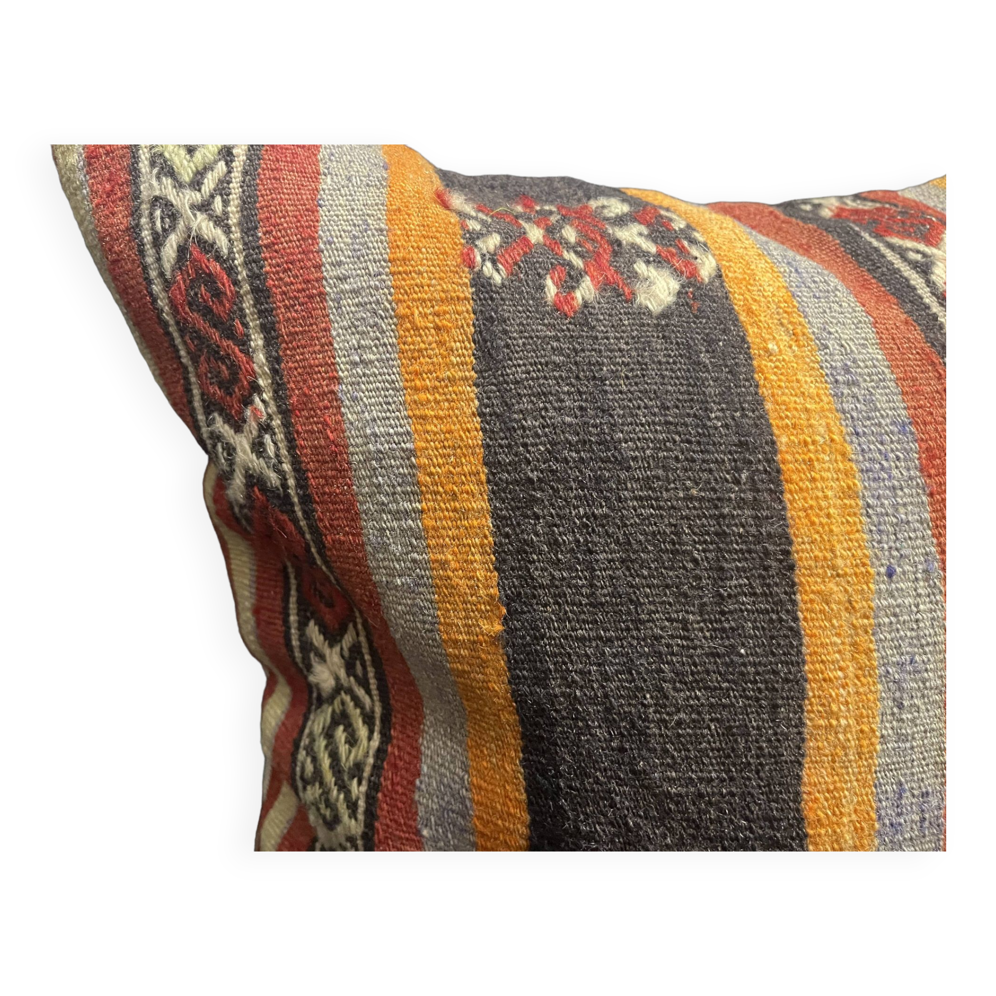 Hand woven vintage pillow cover
