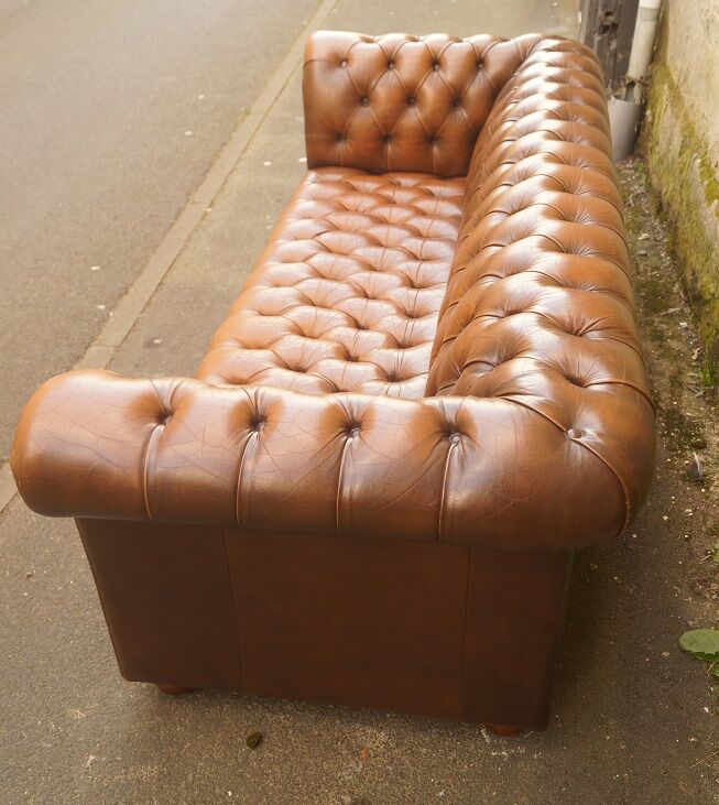 Chesterfield leather sofa