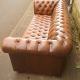 Chesterfield leather sofa